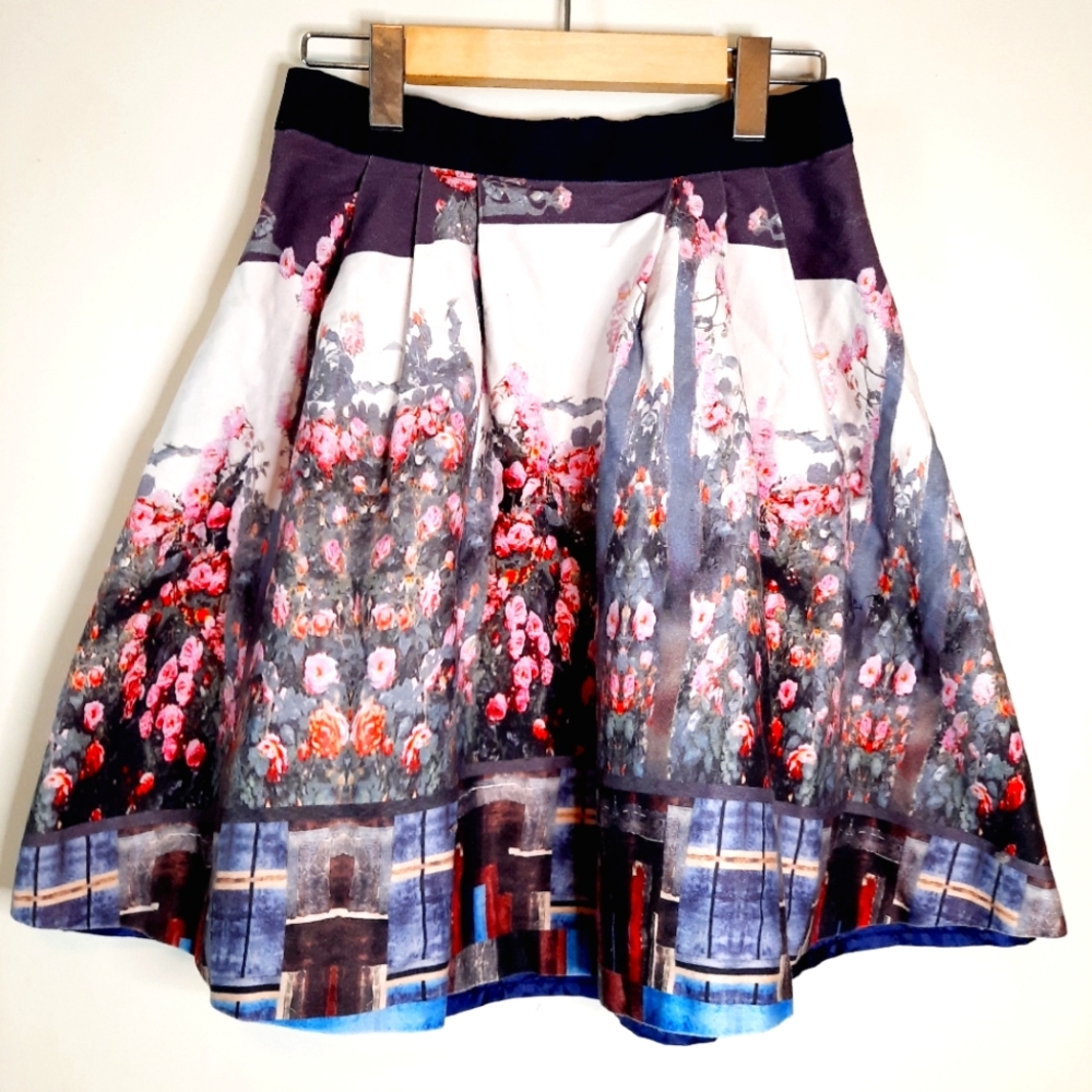 Five Plus Vintage Floral Abstract Skirt